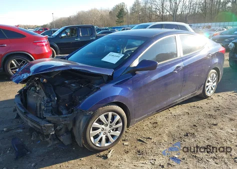 2012 Hyundai Elantra Gls from USA, damaged, VIN 5NPDH4AE0CH138897